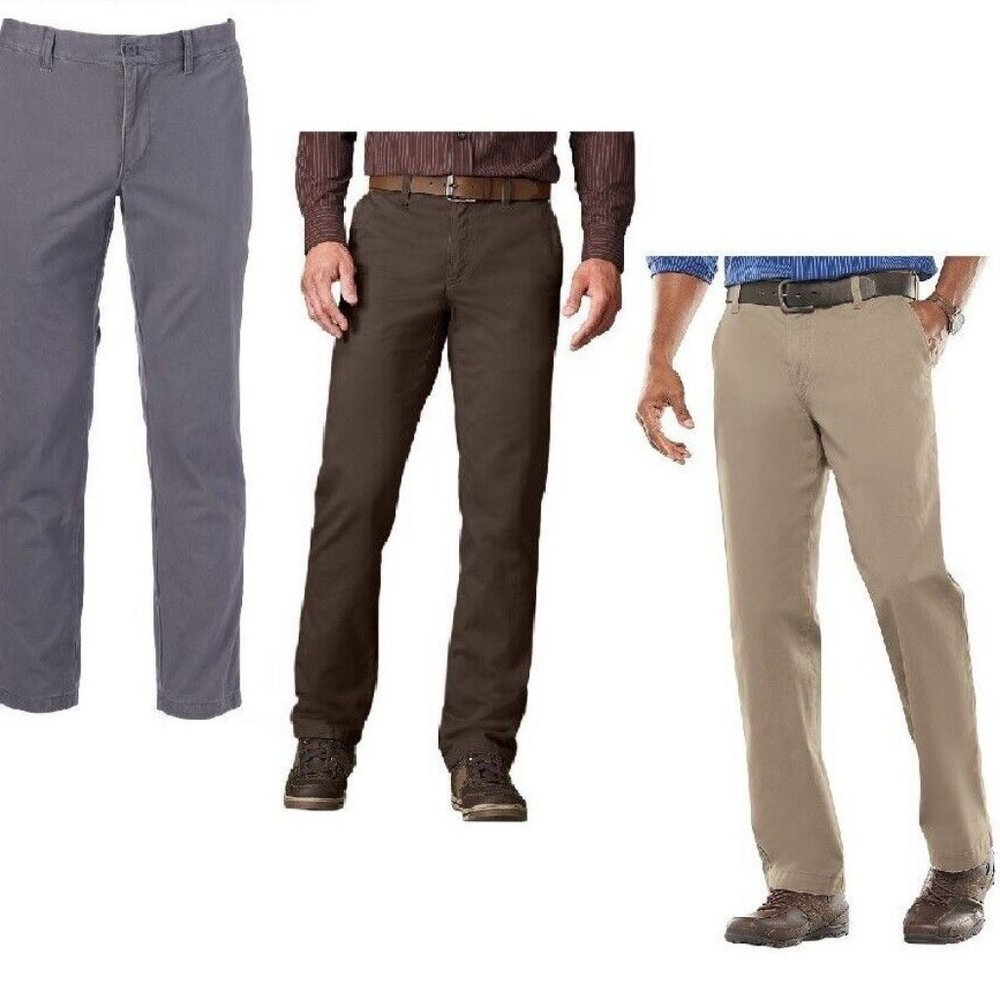 Men's Pants Sonoma Straight Fit Flat Front size 32 36 NEW